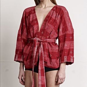 Ace & Jig Capital Kimono in Cardinal, Size M